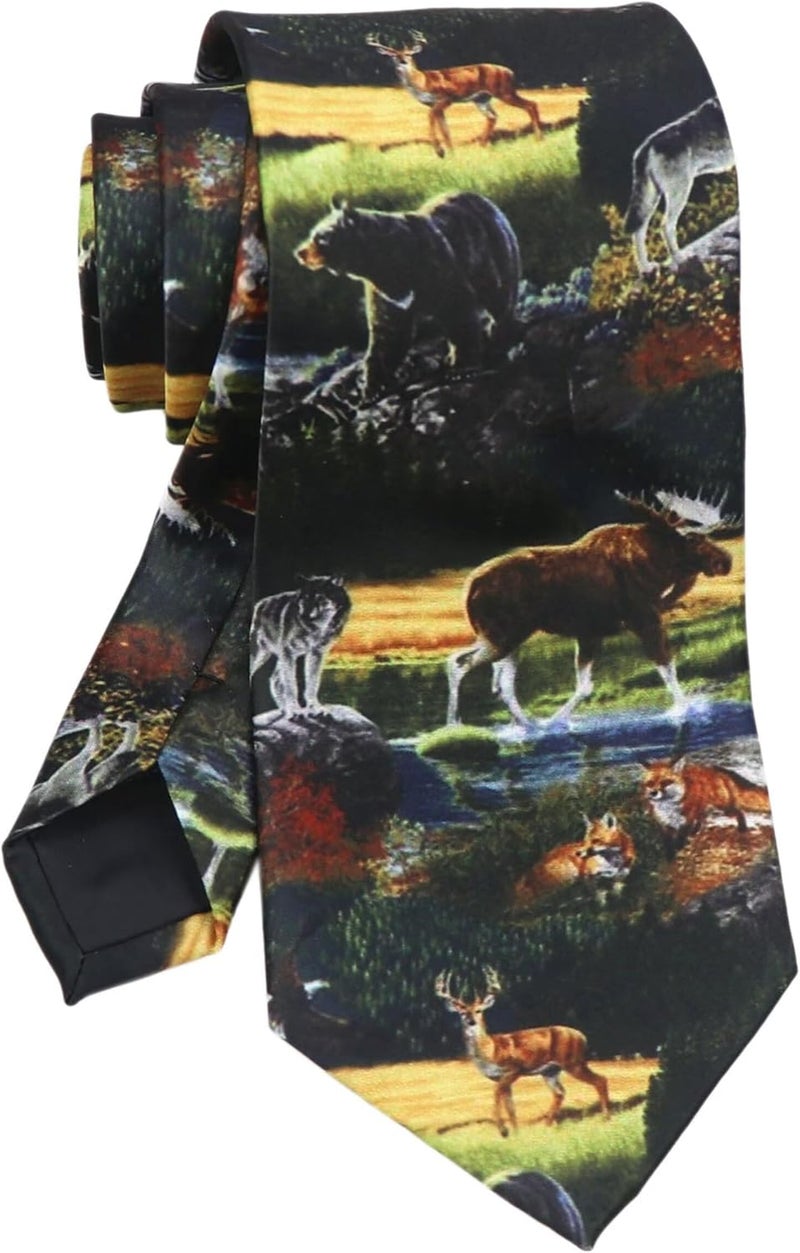 Secdtie Men's Printed Ties Designer Tie for Men Fashion Funny Neckties for Holiday Party - Image 1